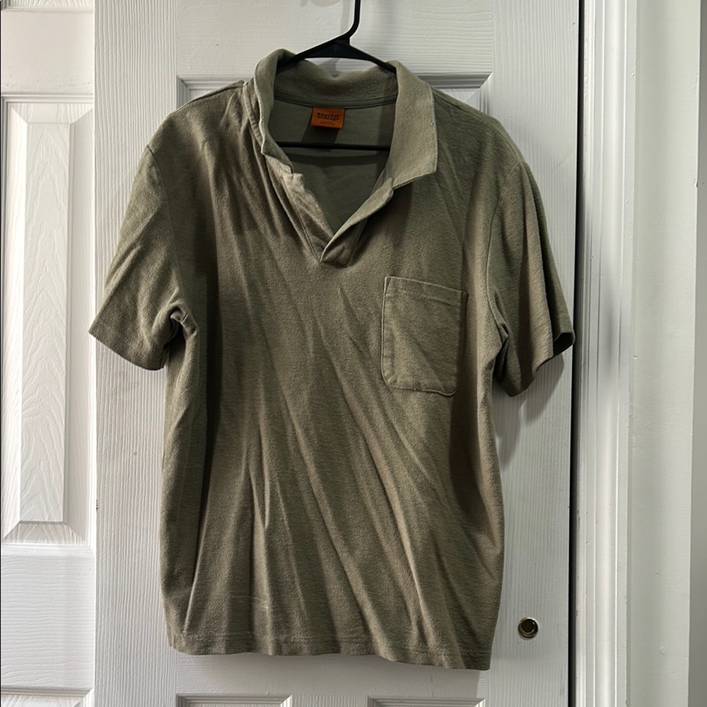 Johnny Collar Green Polo Shirt - Huckberry